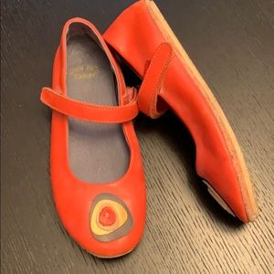Girls Red Maryjane dress shoes, Kicker, 5/37